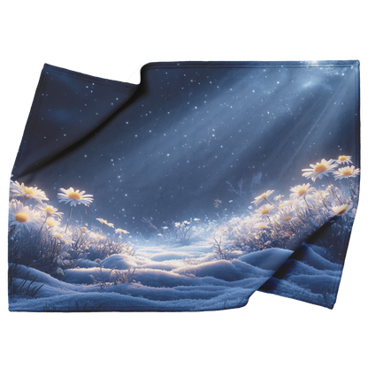 Glowing_Daisies_in_Frost-Covered_Meadow__H_Blanket_Top_Bottom_Folds_Mockup.png
