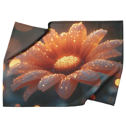 Glowing_Daisy_Covered_in_Morning_Dew_Fle_H_Blanket_Top_Bottom_Folds_Mockup.png