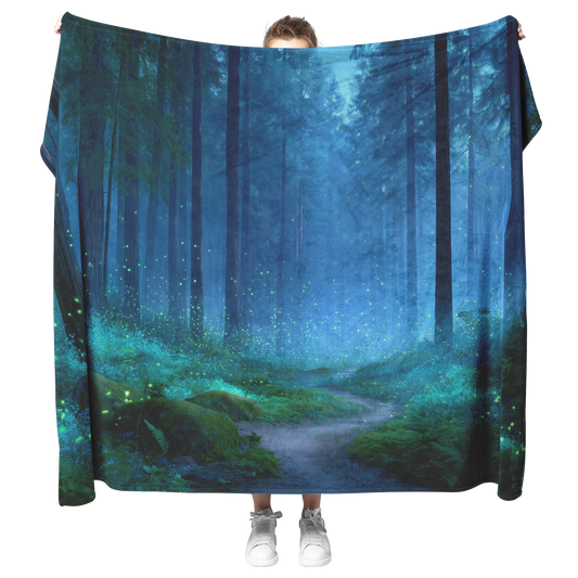 Glowing_Enchanted_Forest_With_Sparkling__H_Blanket_Model_Mockup.png