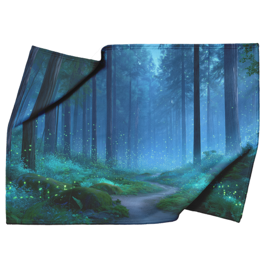 Glowing_Enchanted_Forest_With_Sparkling__H_Blanket_Top_Bottom_Folds_Mockup.png
