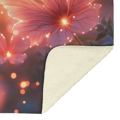 Glowing_Geranium_Blossoms_with_Sunrise_L_H_Blanket_Sherpa_Mockup.png