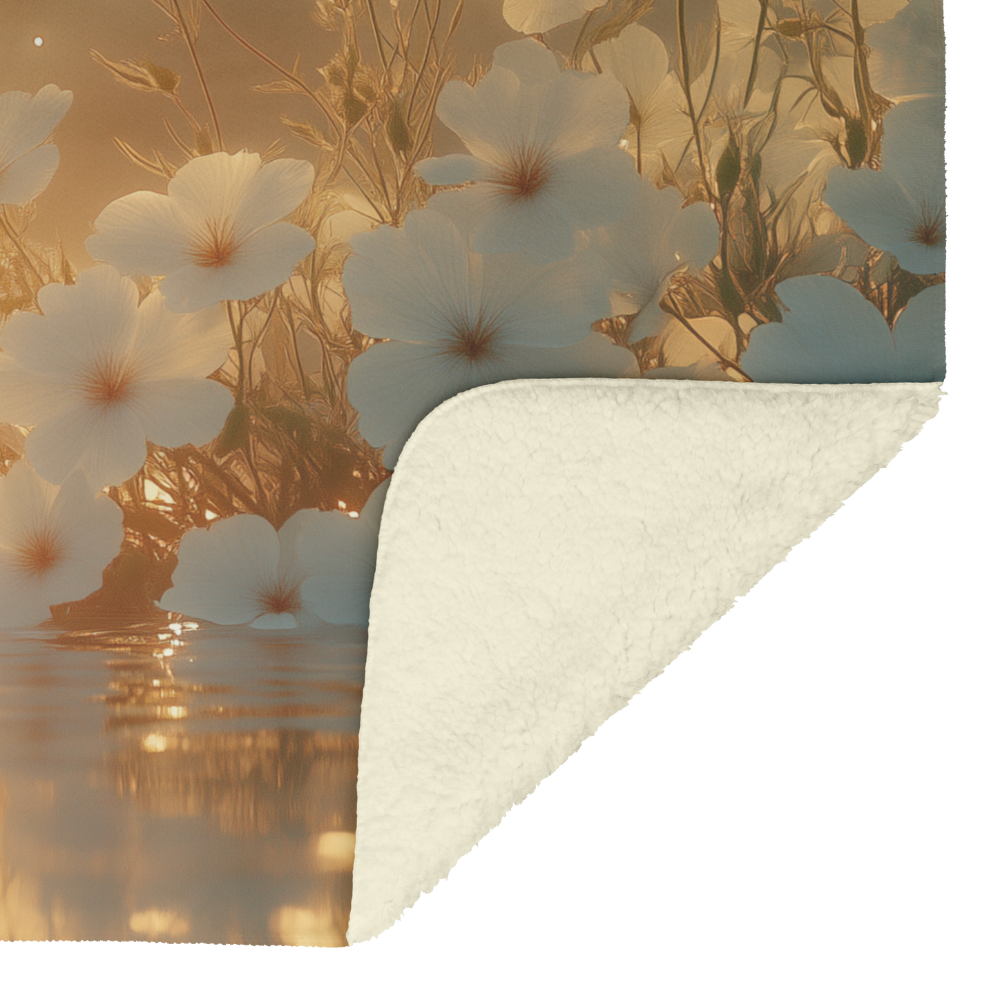 Glowing_Geranium_Bush_with_Silver_Light__H_Blanket_Sherpa_Mockup.png