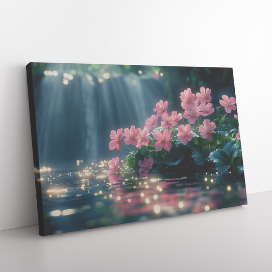Glowing_Geranium_Flowers_Beside_Crystal__H_Rectangle_Angle_Floor_Mockup.png