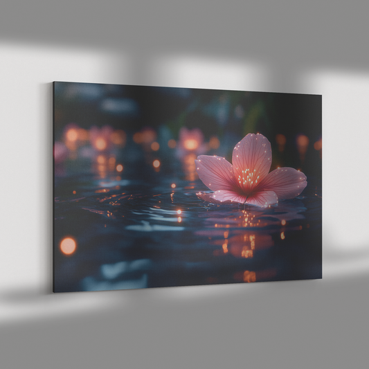 Glowing_Geranium_Petals_Floating_on_Crys_H_Rectangle_Dramatic_Shadow_Mockup.png