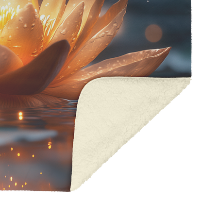 Glowing_Golden_Lotus_with_Moonlight_Ripp_H_Blanket_Sherpa_Mockup.png