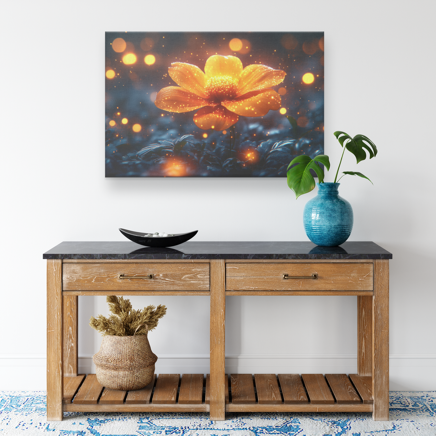 Glowing_Golden_Marigold_Blooming_in_Mist_H_Rectangle_Smaller_Lifestyle_Mockup.png