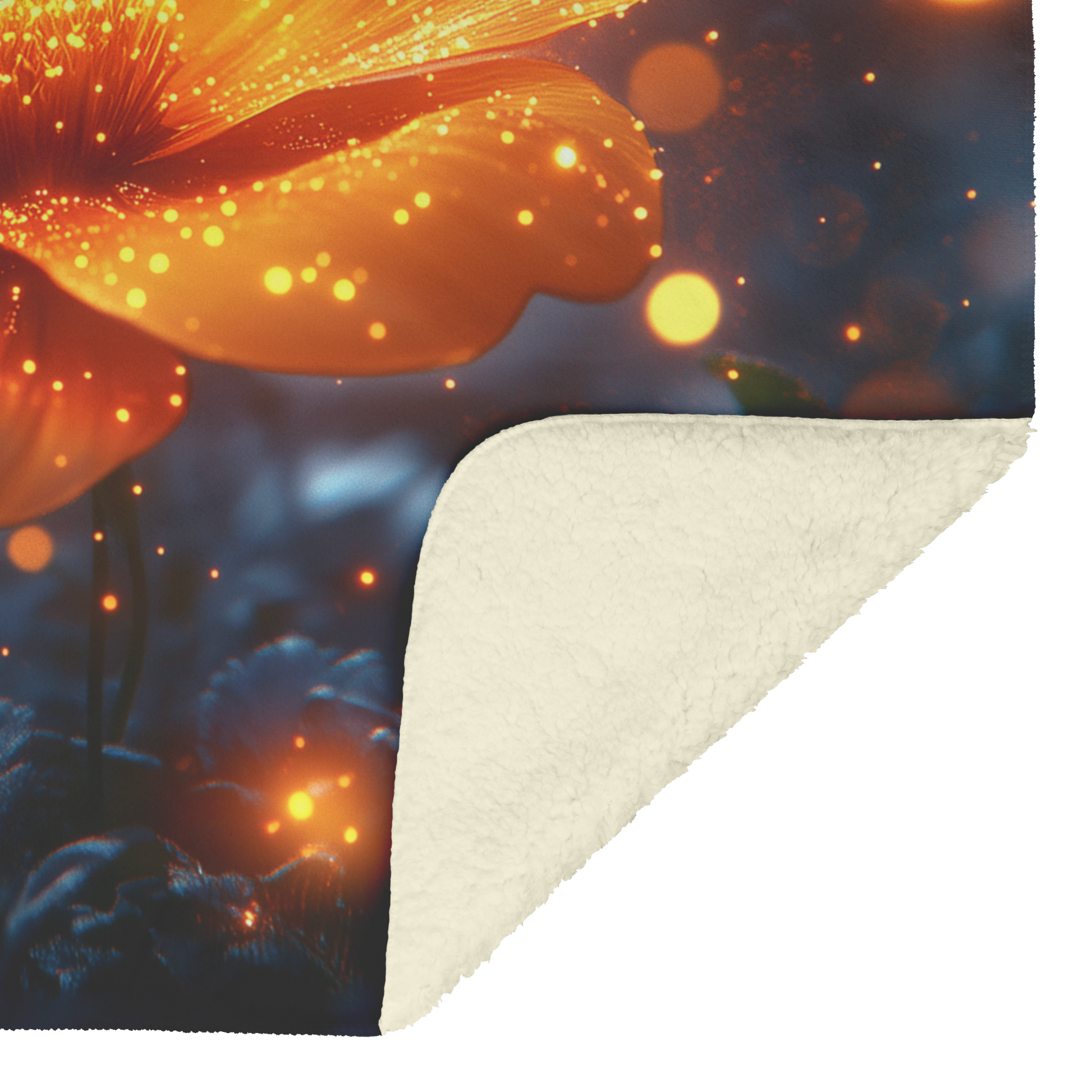 Glowing_Golden_Marigold_in_Misty_Garden__H_Blanket_Sherpa_Mockup.png