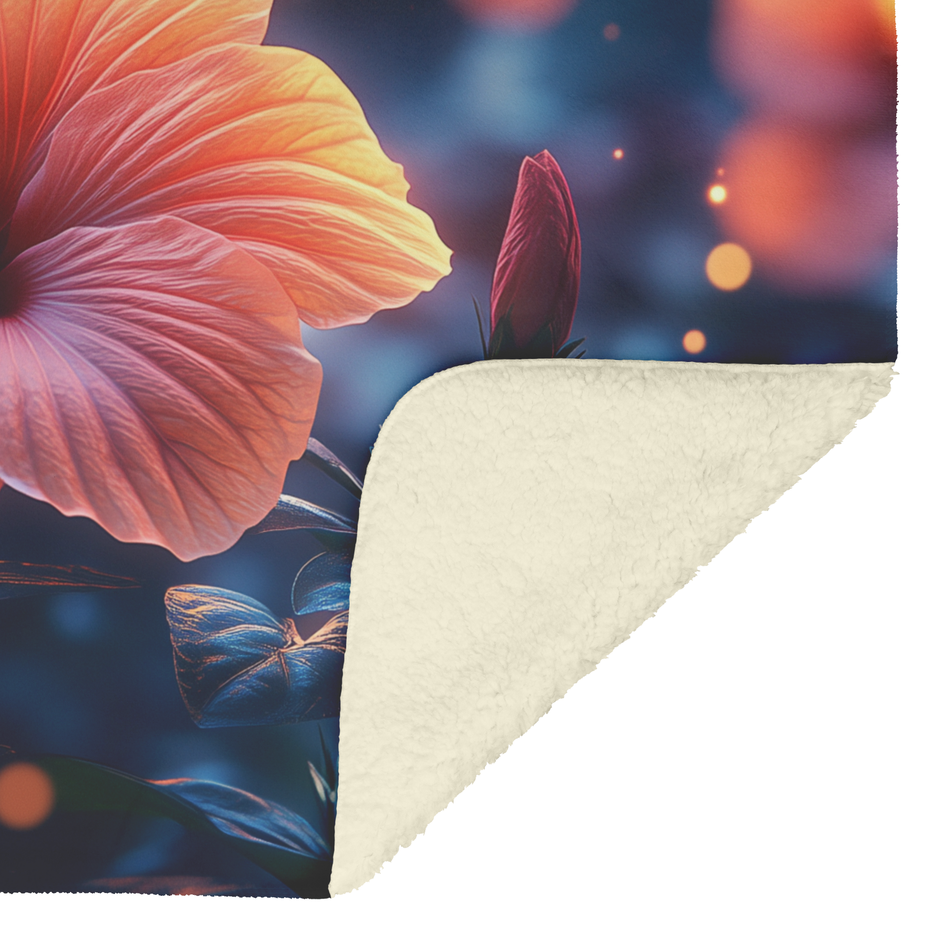 Glowing_Hibiscus_Garden_with_Sparkles_Li_H_Blanket_Sherpa_Mockup.png