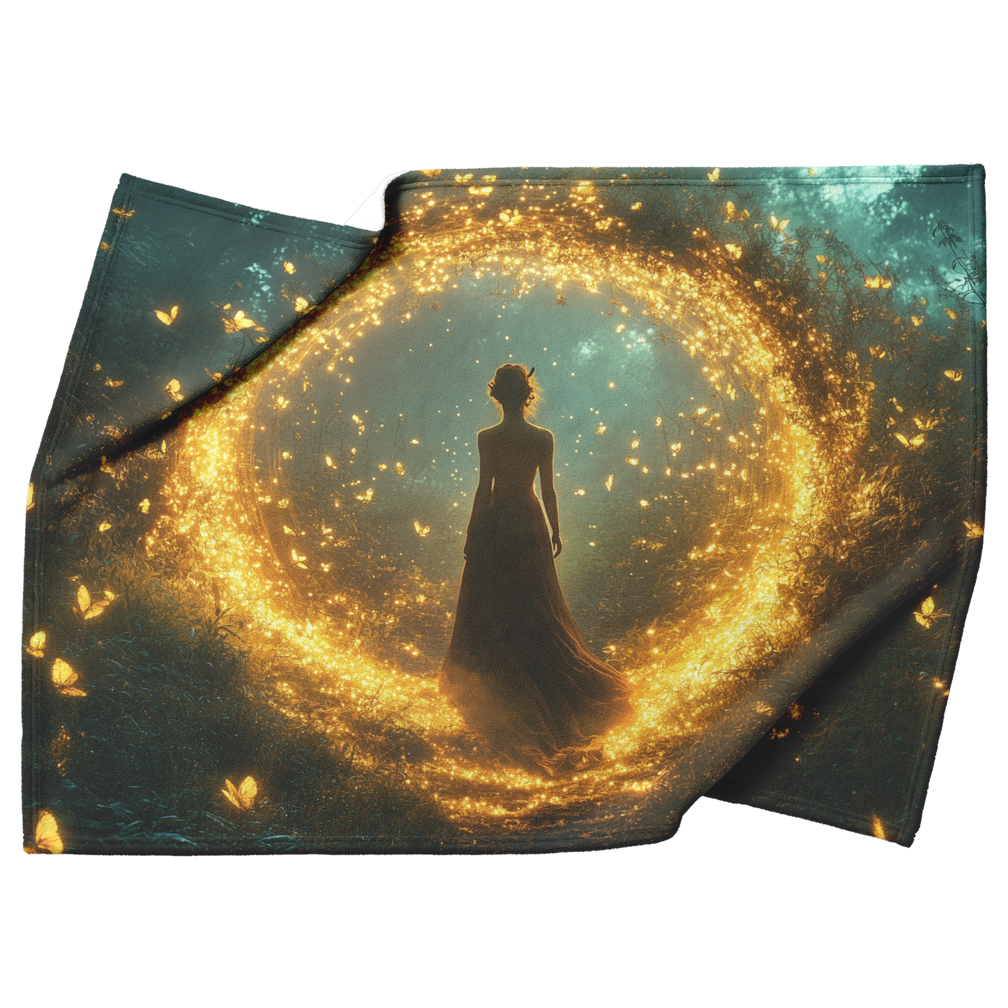 Glowing_Jasmine_Archway_with_Butterflies_H_Blanket_Top_Bottom_Folds_Mockup.png