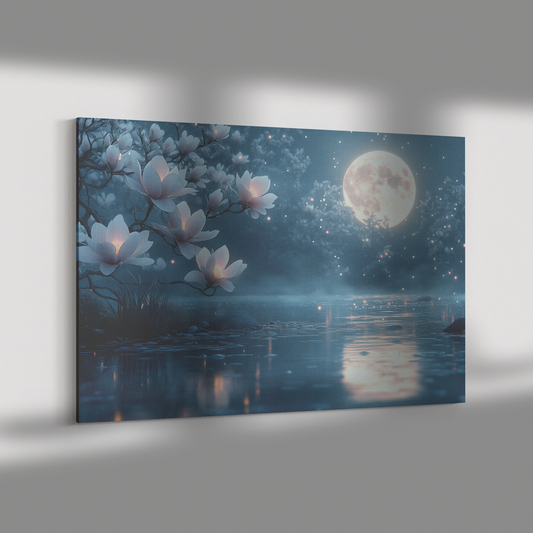 Glowing_Magnolia_Branch_Silhouetted_Agai_H_Rectangle_Dramatic_Shadow_Mockup.png