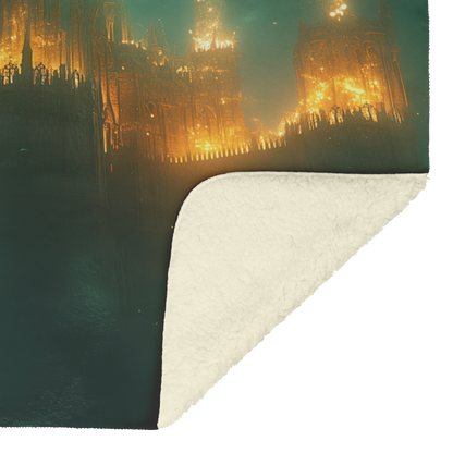 Glowing_Mermaid_Castle_Surrounded_by_Sea_H_Blanket_Sherpa_Mockup.png