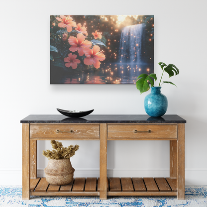 Glowing_Orange_Hibiscus_Flowers_Blooming_H_Rectangle_Smaller_Lifestyle_Mockup.png