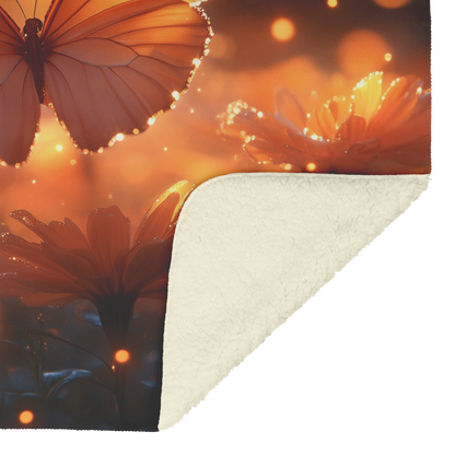 Glowing_Orange_Marigold_Field_with_Light_H_Blanket_Sherpa_Mockup.png