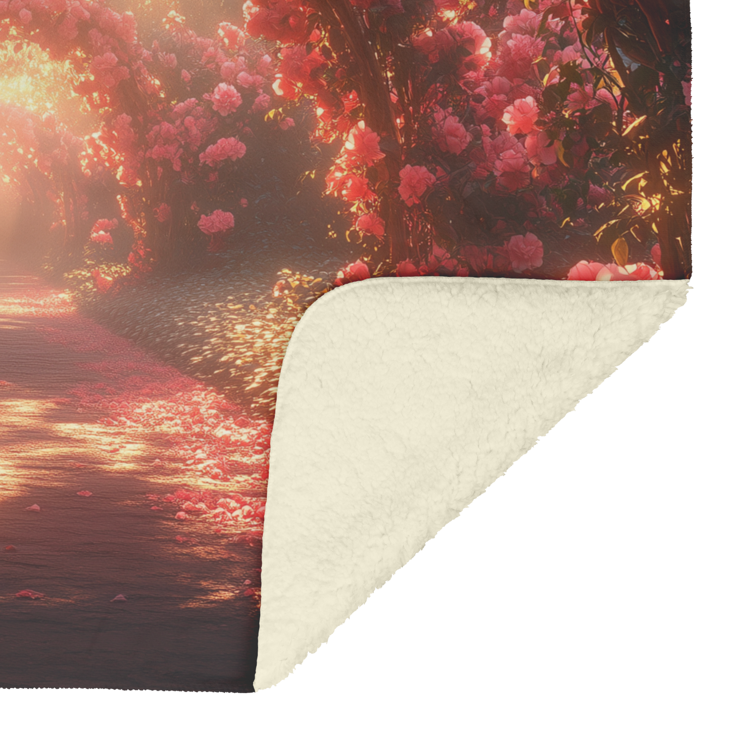 Glowing_Pink_Camellias_Under_Archway_wit_H_Blanket_Sherpa_Mockup.png