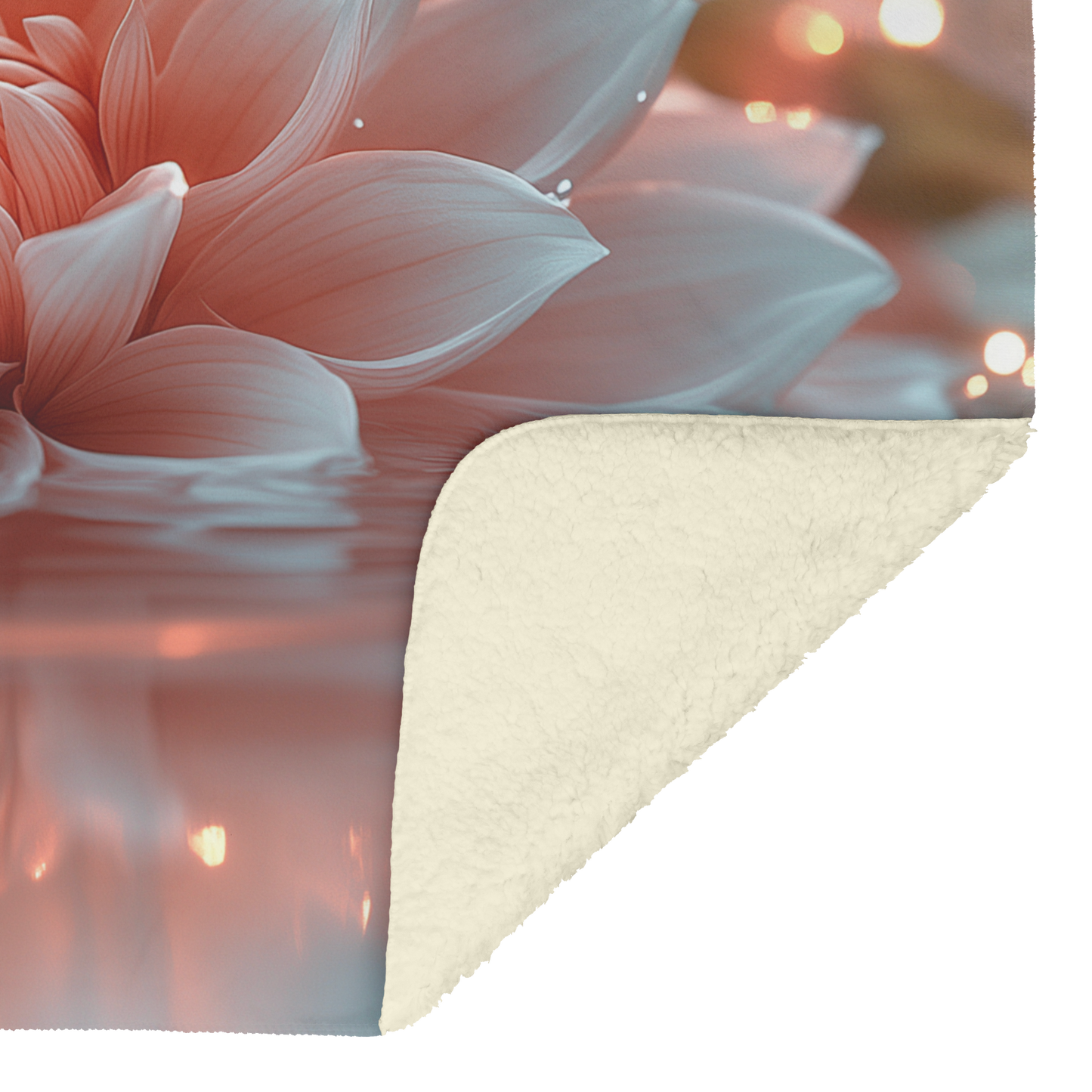 Glowing_Pink_and_White_Dahlias_on_Pond_w_H_Blanket_Sherpa_Mockup.png