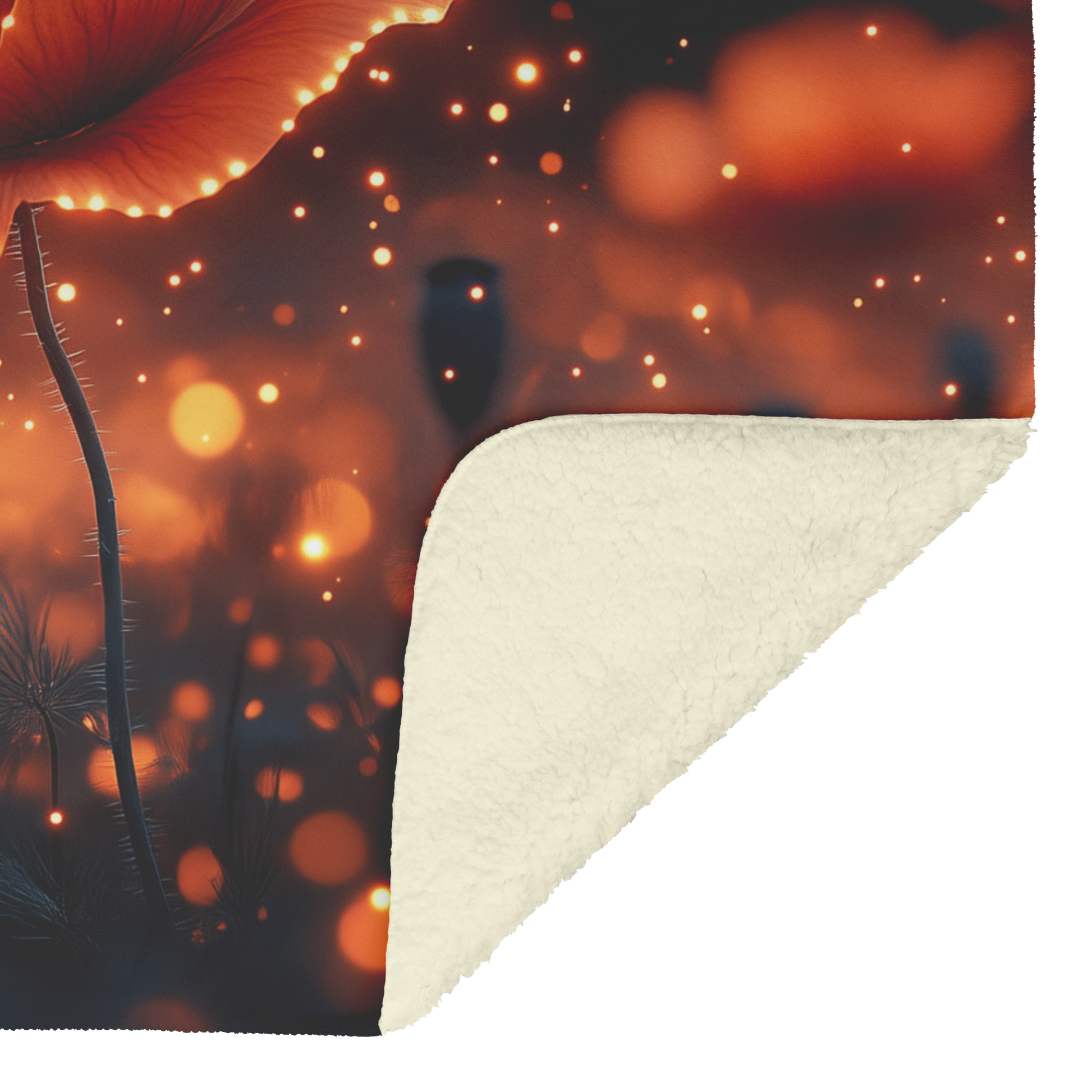Glowing_Poppy_Petals_Floating_with_Light_H_Blanket_Sherpa_Mockup.png