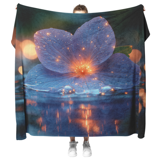 Glowing_Purple_Hydrangea_on_Pond_with_Go_H_Blanket_Model_Mockup.png
