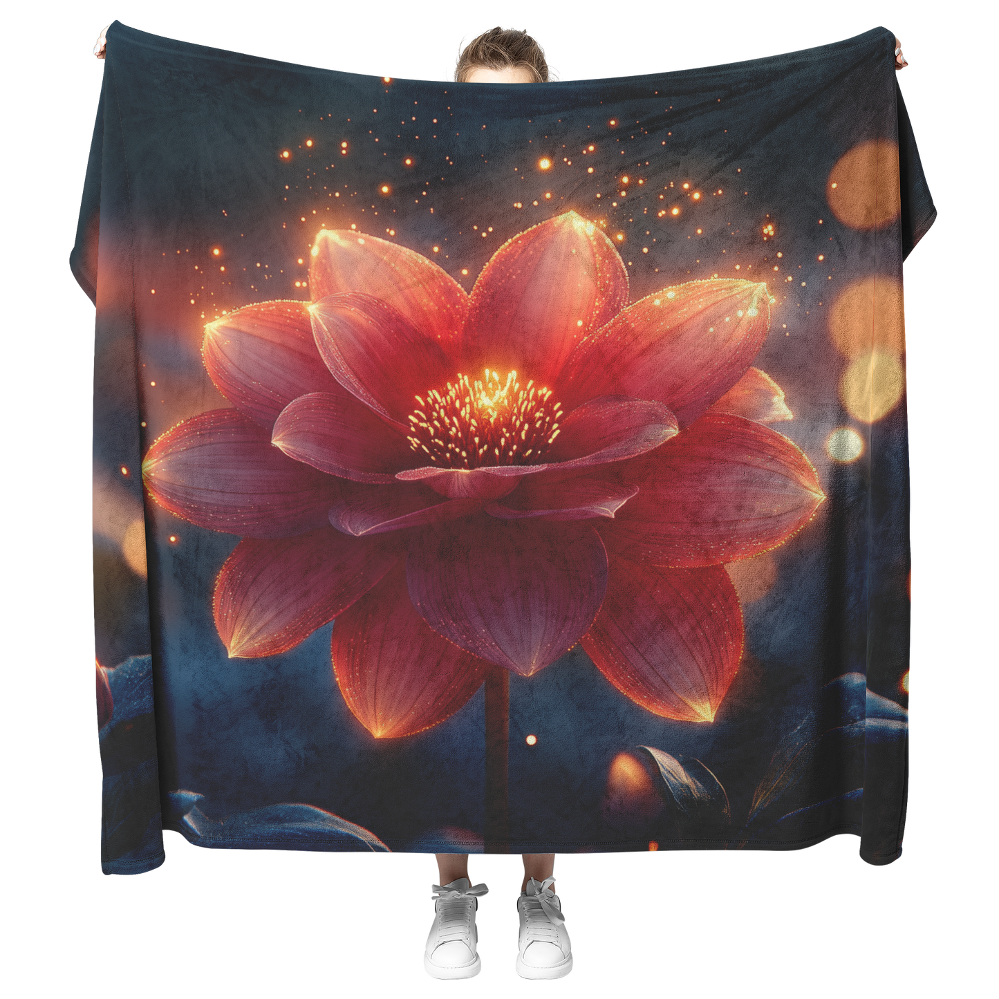 Glowing_Red_Dahlia_in_Misty_Garden_with__H_Blanket_Model_Mockup.png