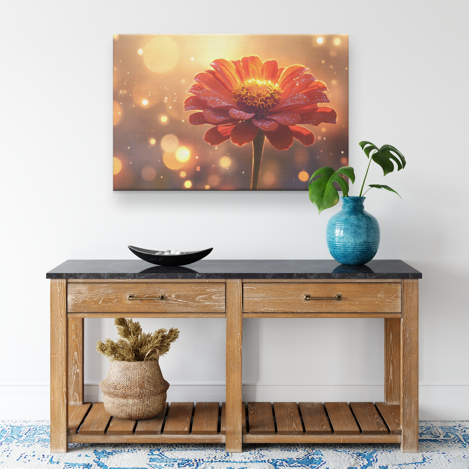 Glowing_Red_Zinnia_Surrounded_by_Soft_Go_H_Rectangle_Smaller_Lifestyle_Mockup.png