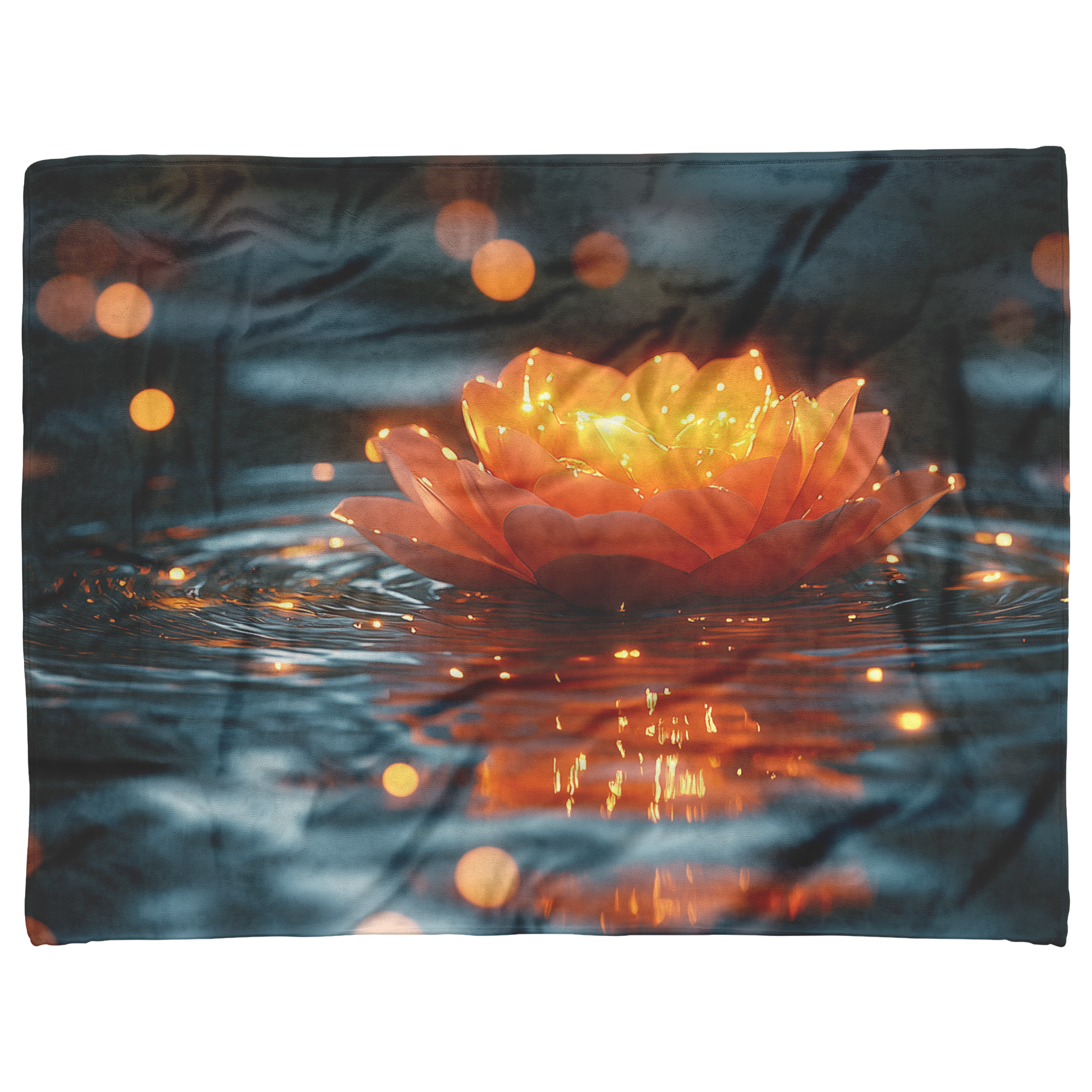 Glowing_Rose_Petal_Floating_on_Clear_Pon_H_Blanket_AS_Flat_Mockup.png