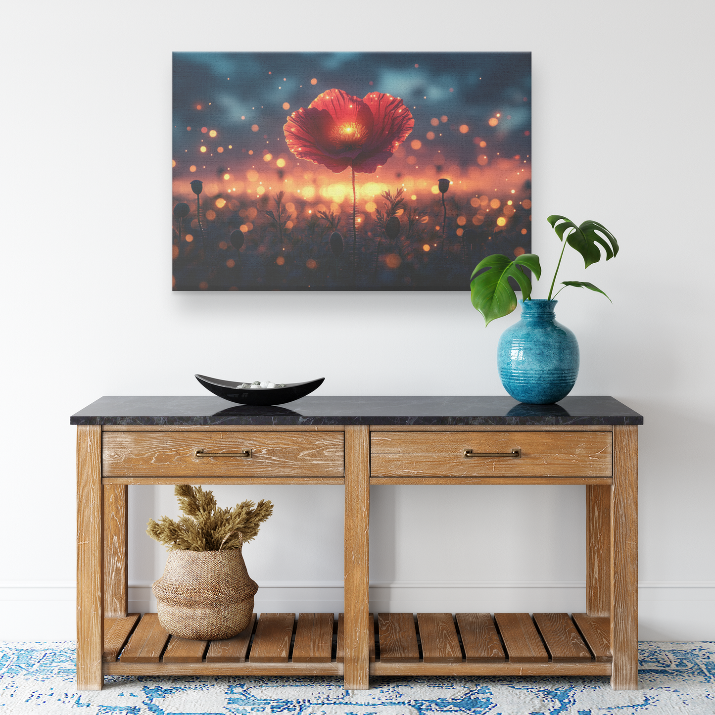 Glowing_Single_Red_Poppy_Silhouetted_Aga_H_Rectangle_Smaller_Lifestyle_Mockup.png
