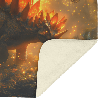 Glowing_Stegosaurus_Walking_Through_Dens_H_Blanket_Sherpa_Mockup.png