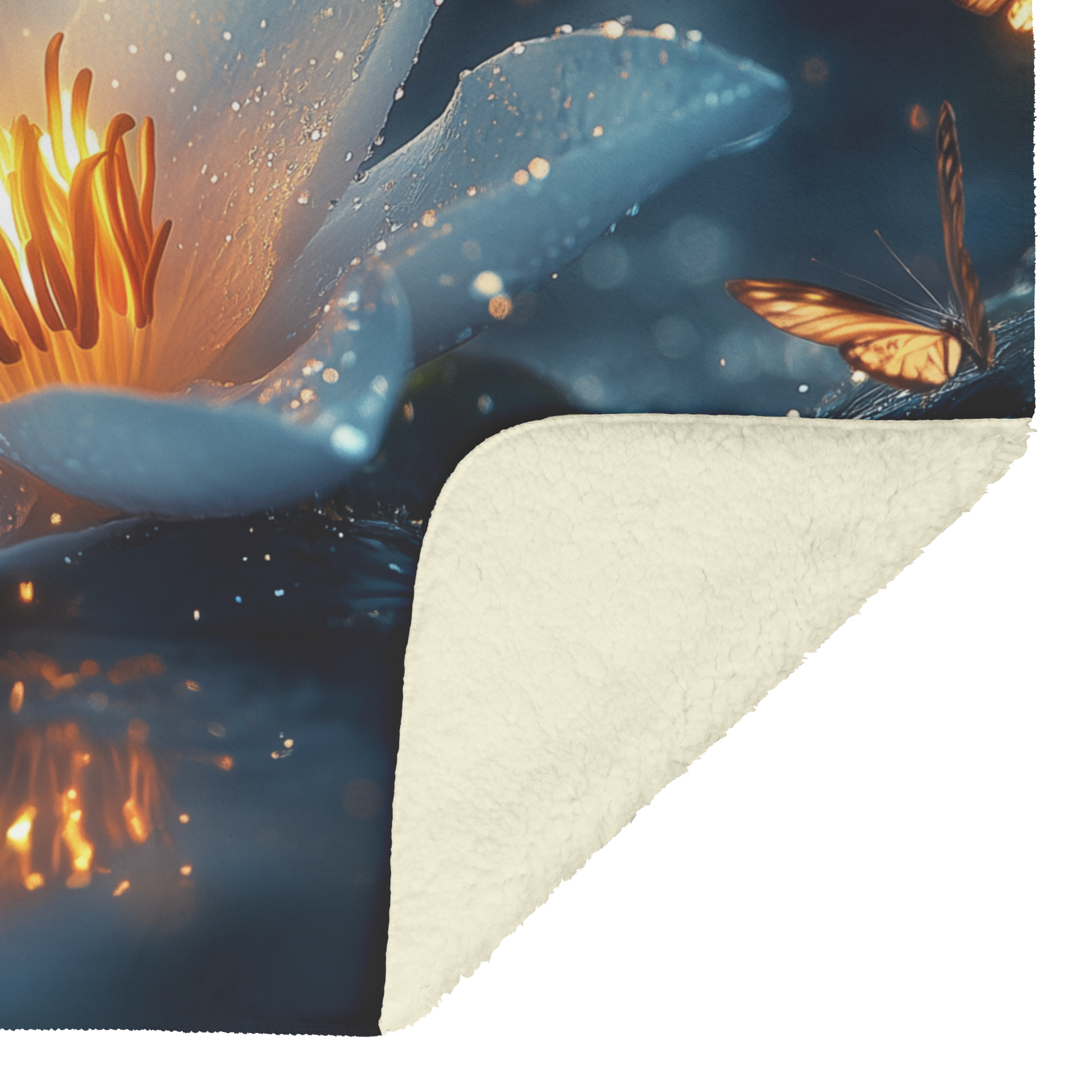 Glowing_White_Lily_in_Misty_Forest_Clear_H_Blanket_Sherpa_Mockup.png
