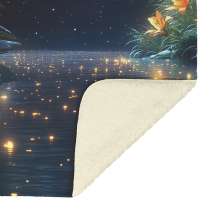 Glowing_Yellow_Lilies_by_Golden_Riverban_H_Blanket_Sherpa_Mockup.png