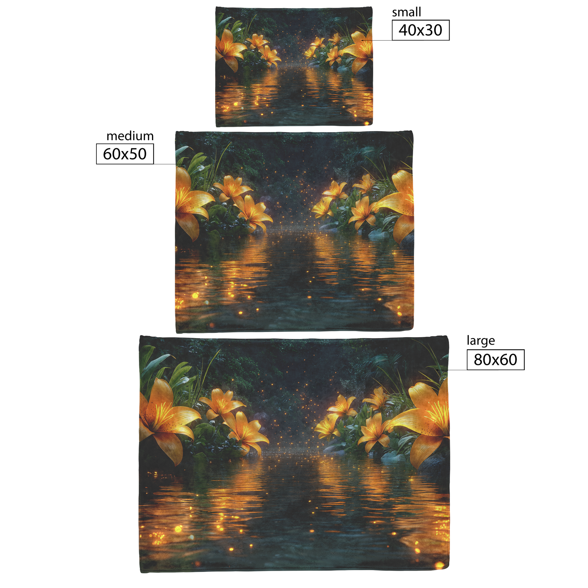 Glowing_Yellow_Lilies_by_Golden_Riverban_H_Blanket_Size_Options_Mockup.png