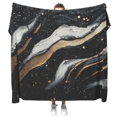 Glowing_Zebra_Print_With_Classic_Black_a_H_Blanket_Model_Mockup.png