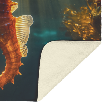 Golden_Seahorse_Silhouetted_Against_Sunl_H_Blanket_Sherpa_Mockup.png