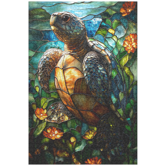 Graceful_Sea_Turtle_Swimming_in_Stained__1014pc_V_Main_Mockup.png