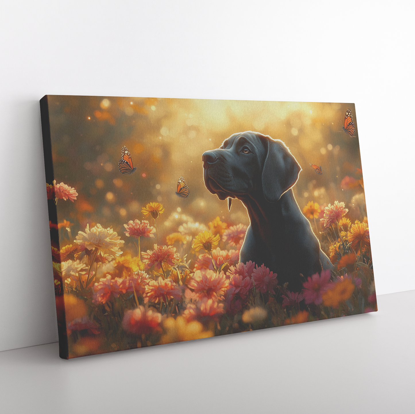 Great_Dane_Puppy_Sitting_in_Glowing_Wild_H_Rectangle_Angle_Floor_Mockup.png