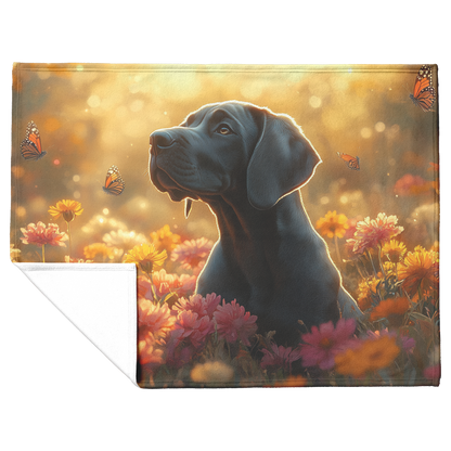 Great_Dane_Puppy_in_Glowing_Wildflower_M_H_Blanket_Flat_Fold_Mockup.png