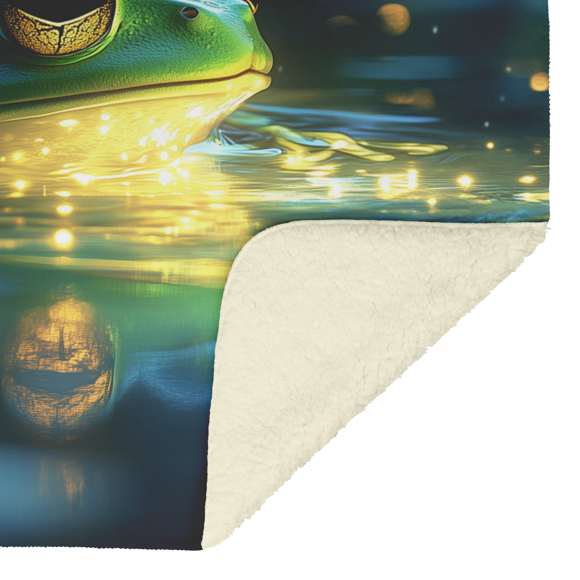 Green_Poison_Dart_Frog_by_Glowing_Pond_w_H_Blanket_Sherpa_Mockup.png