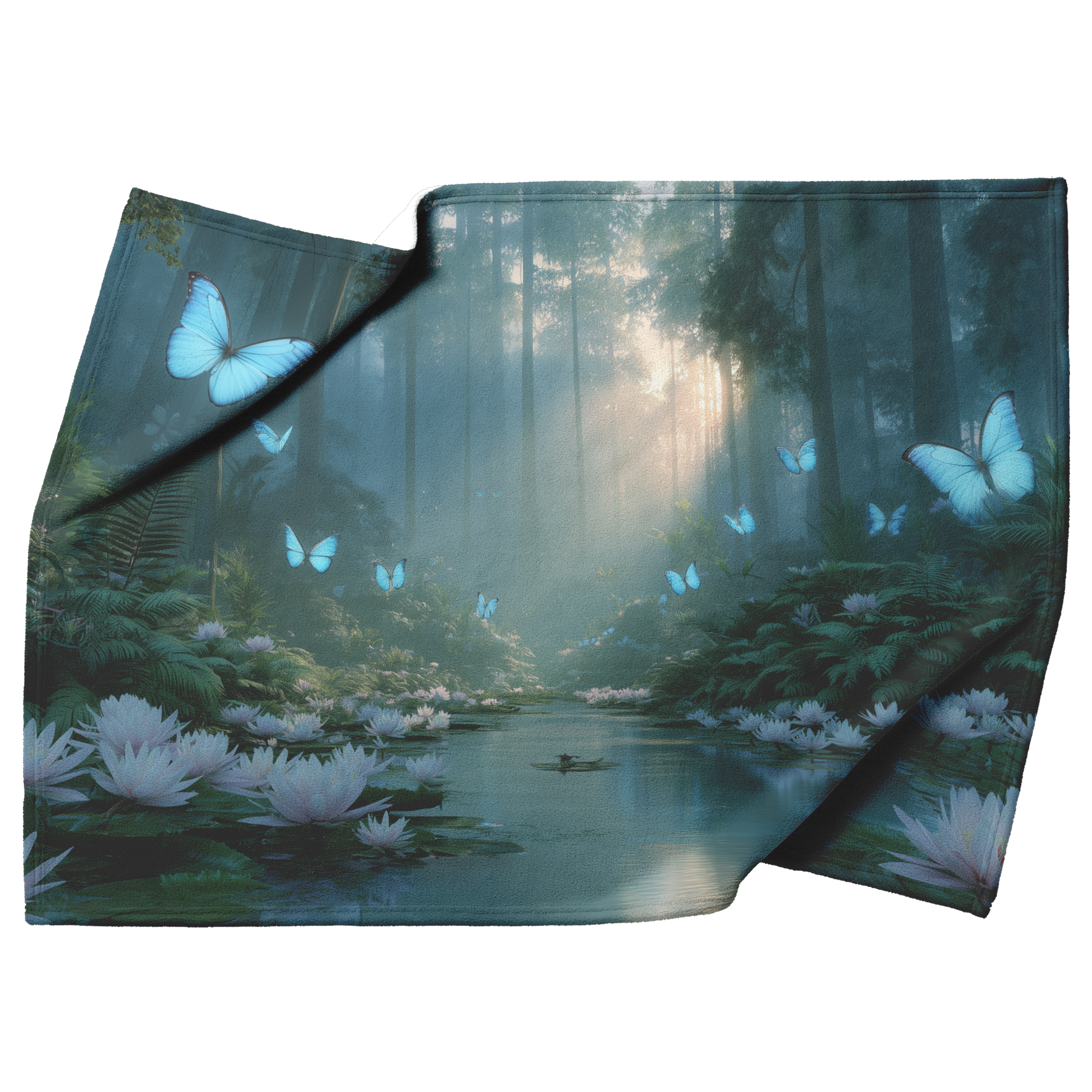 Group_Of_Blue_Morpho_Butterflies_In_Flig_H_Blanket_Top_Bottom_Folds_Mockup.png