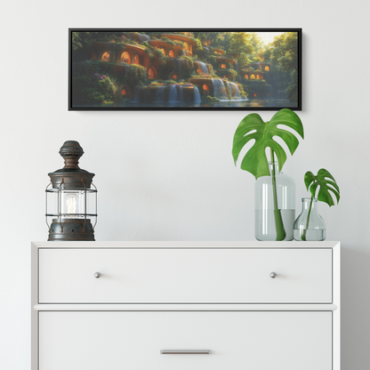 Hanging_Gardens_of_Babylon_Cascading_Gre_Framed_Canvas_H_Panoramic_Small_Lifesty_Mockup.png