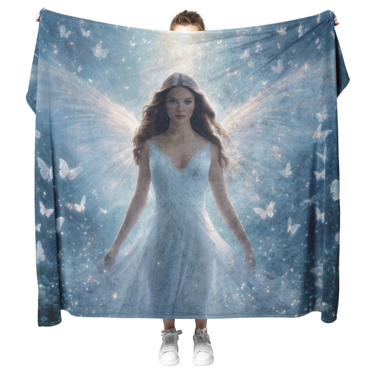 Heavenly_Angel_Surrounded_By_Glowing_But_H_Blanket_Model_Mockup.png