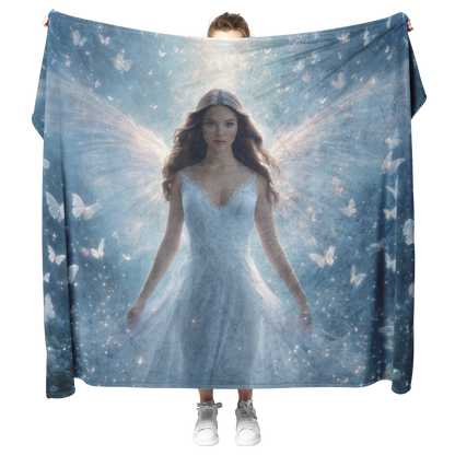 Heavenly_Angel_Surrounded_By_Glowing_But_H_Blanket_Model_Mockup.png