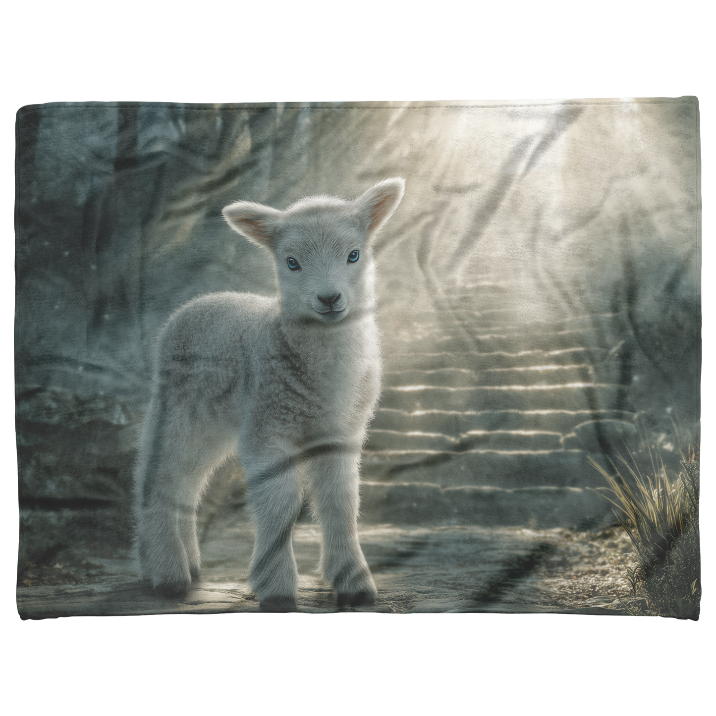 Lamb_With_Blue_Eyes_At_Radiant_Stairway__H_Blanket_AS_Flat_Mockup.png
