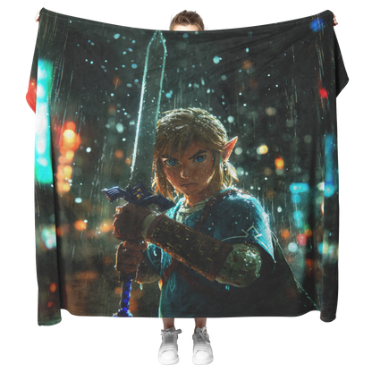 Legendary_Warrior_Holding_Glowing_Sword__H_Blanket_Model_Mockup.png
