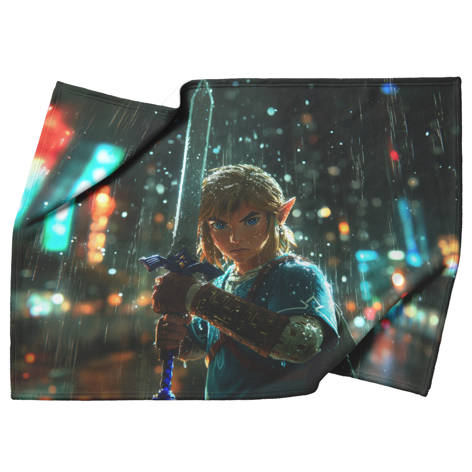 Legendary_Warrior_Holding_Glowing_Sword__H_Blanket_Top_Bottom_Folds_Mockup.png