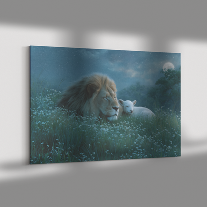Lion_and_Lamb_Resting_Together_Under_Moo_H_Rectangle_Dramatic_Shadow_Mockup.png_15486500