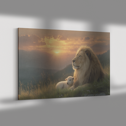 Lion_with_Lamb_Resting_in_Mane_Under_War_H_Rectangle_Dramatic_Shadow_Mockup.png_15486494