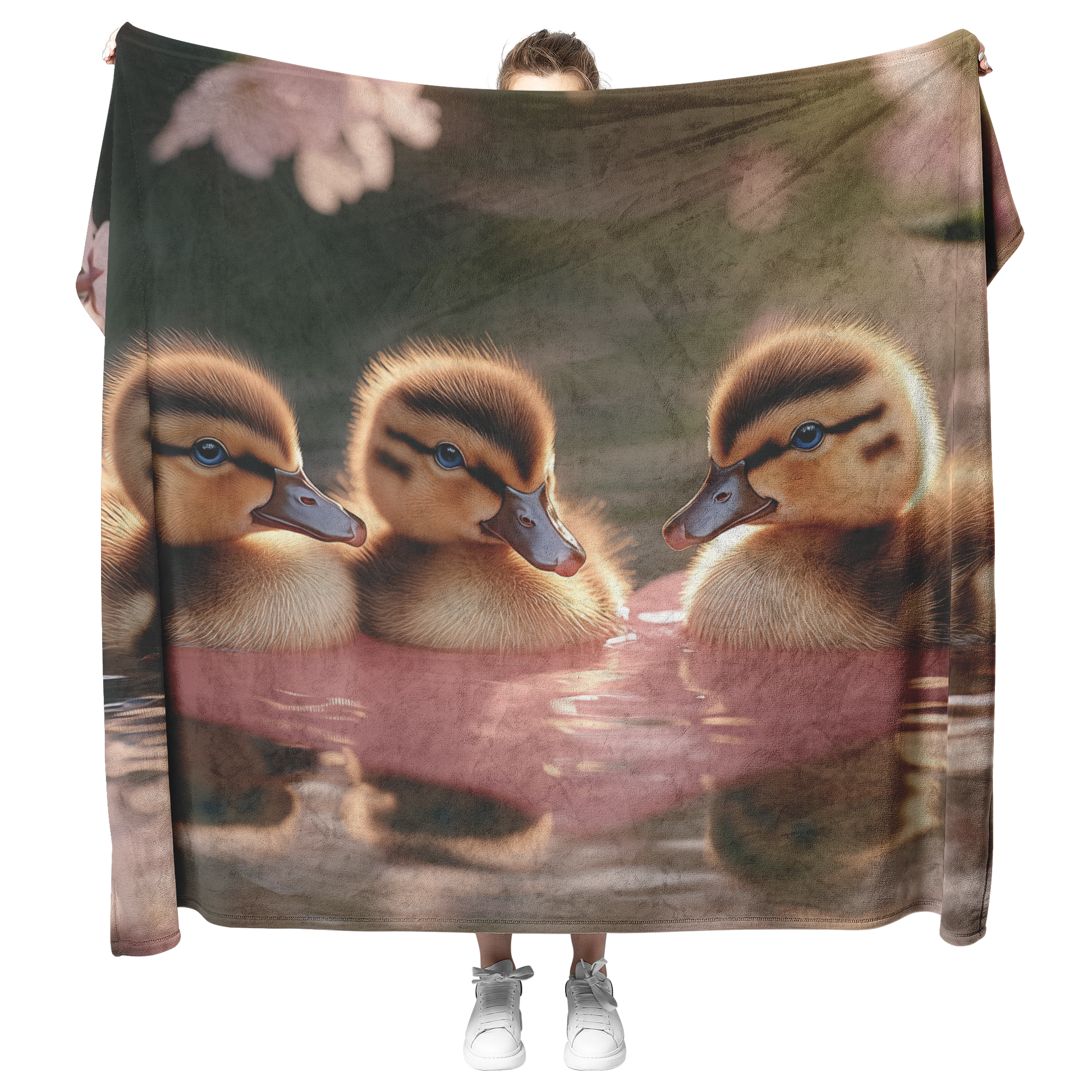 Little_Ducklings_Floating_in_Pink_Heart__H_Blanket_Model_Mockup.png_15350989