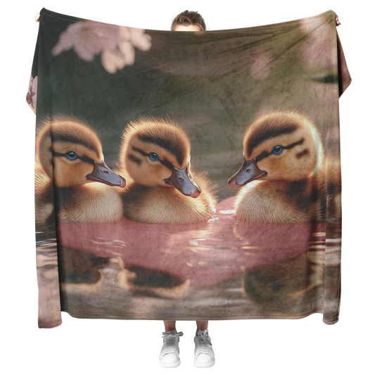 Little_Ducklings_Floating_in_Pink_Heart__H_Blanket_Model_Mockup.png_15350989