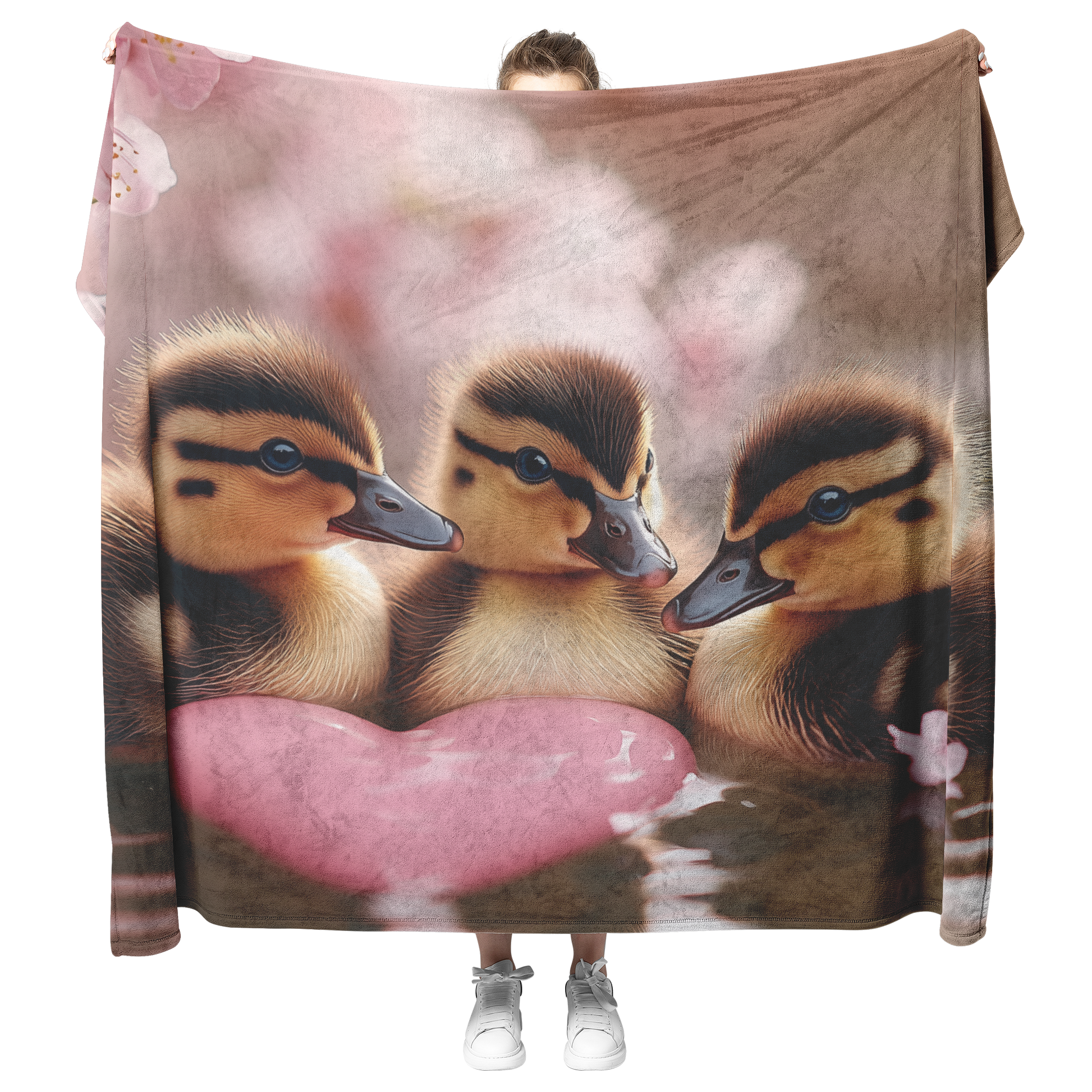 Little_Ducklings_Floating_in_Pink_Heart__H_Blanket_Model_Mockup.png_15351139