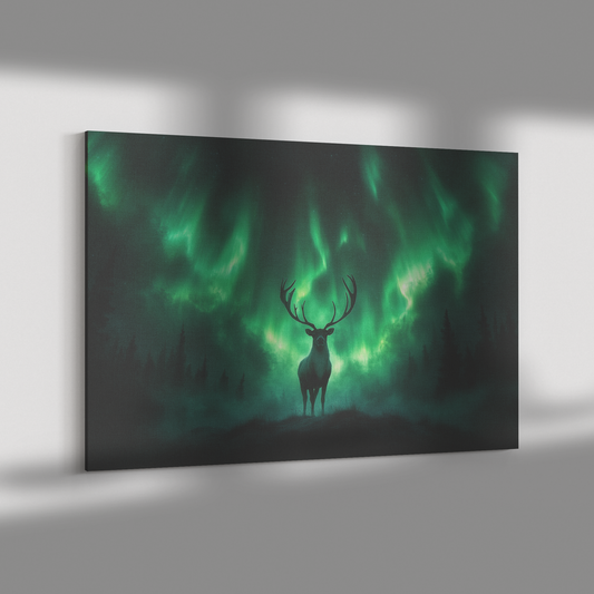 Lone_Caribou_Standing_on_Hilltop_Under_G_H_Rectangle_Dramatic_Shadow_Mockup.png