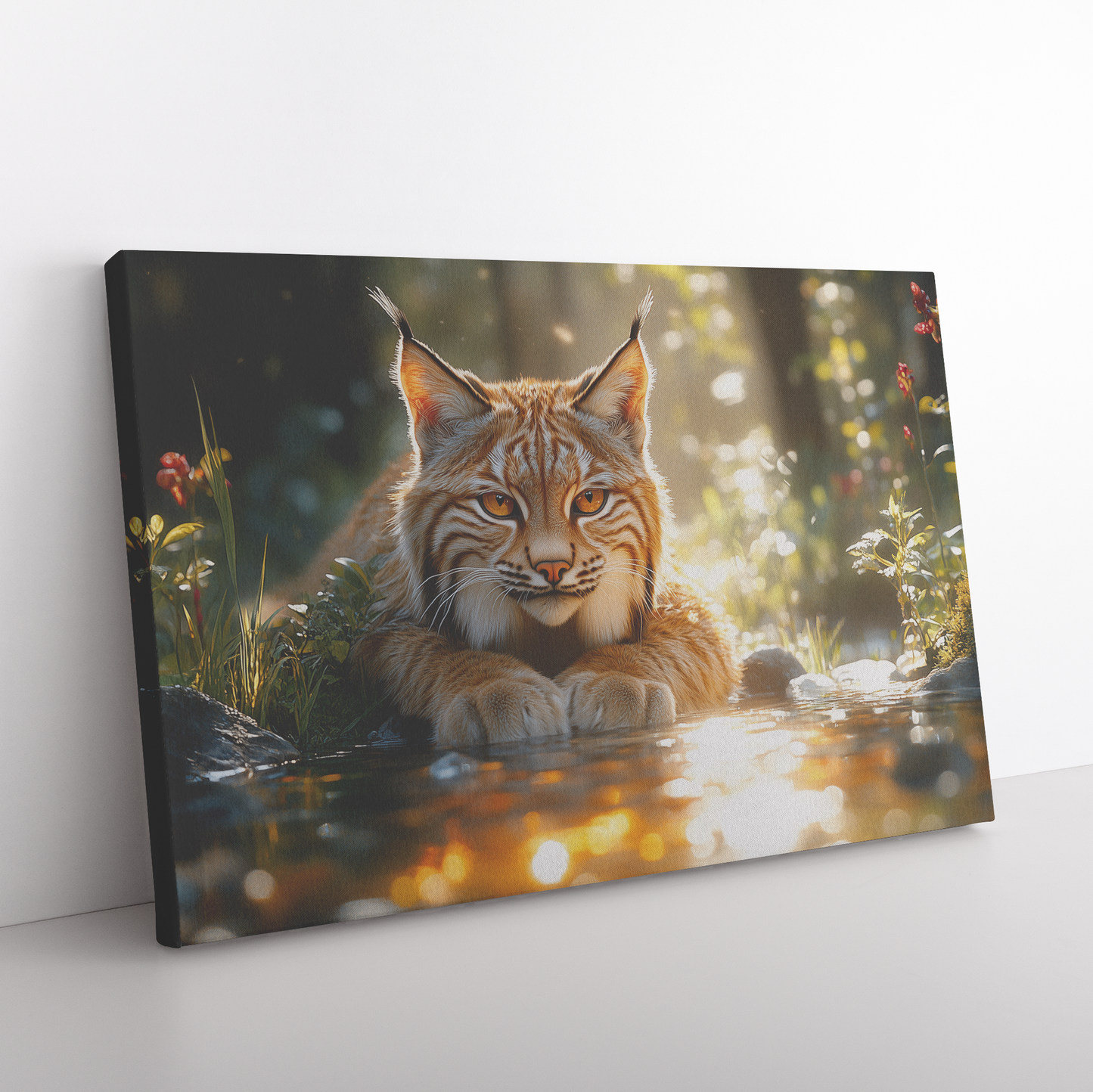 Lynx_Crouching_Near_a_Glowing_Crystal_Cl_H_Rectangle_Angle_Floor_Mockup.png
