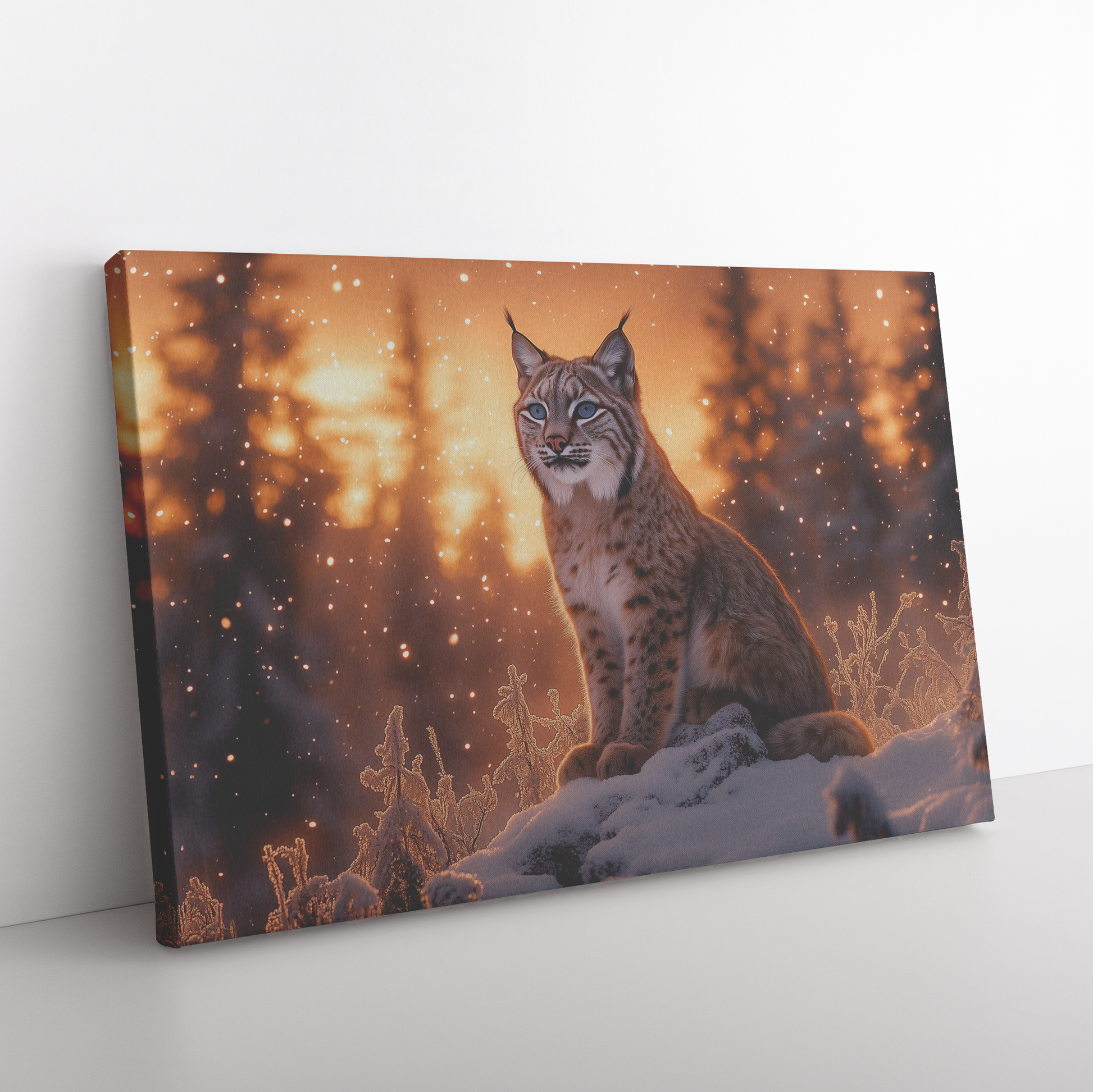 Lynx_with_Piercing_Blue_Eyes_Sitting_on__H_Rectangle_Angle_Floor_Mockup.png
